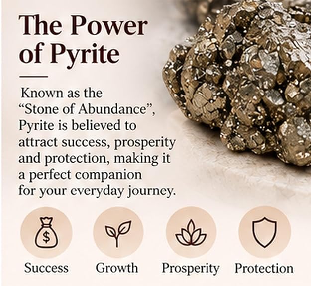 Raw Pyrite Anklet | Stone of Money, Protection & Power | Natural Pyrite Anklet for Women | Healing Crystal Jewellery for Women | Gift for Woman & Girlfriend