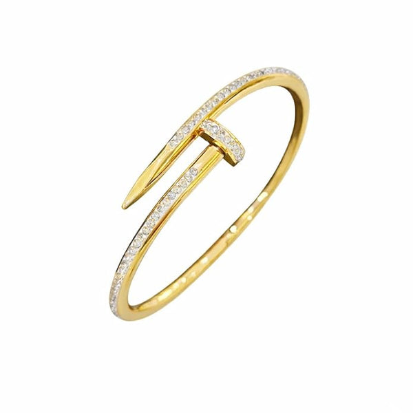 Luxury Nail Style Crystal Bracelet