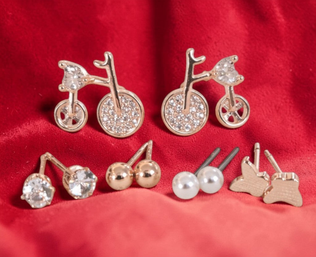 5 Unique Stud Combo Set