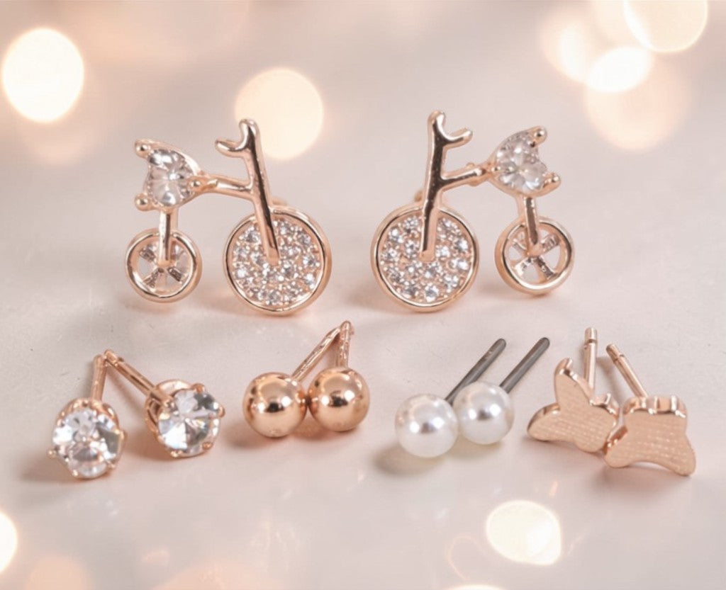 5 Unique Stud Combo Set