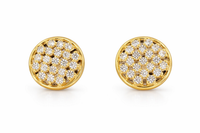 Round CZ Stone Designer Studs