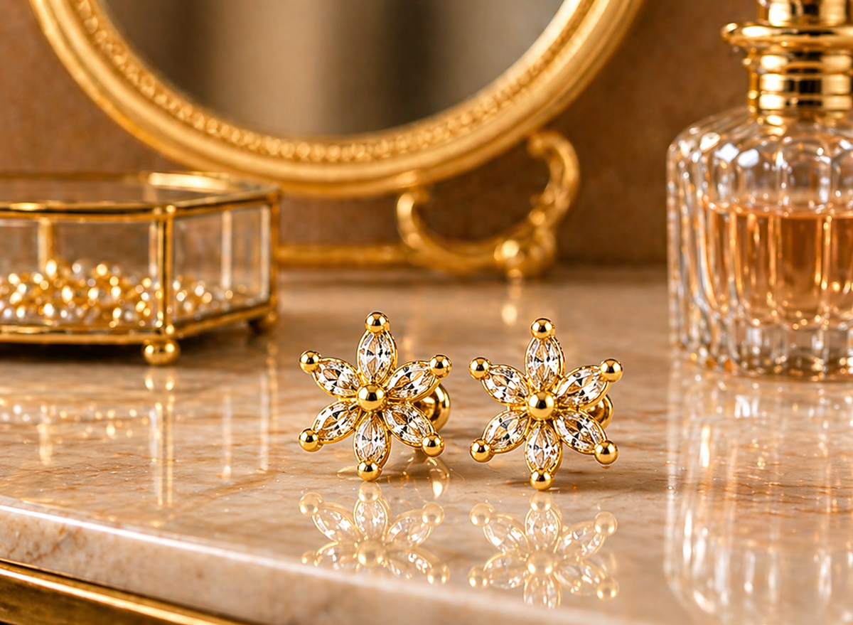 Star AD studs Earrings