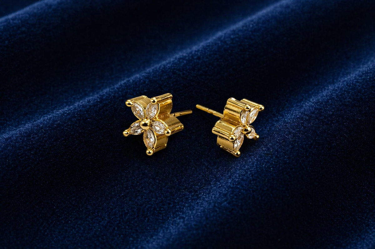 Star AD studs Earrings