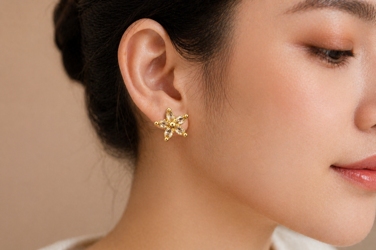 Star AD studs Earrings