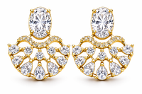 American Diamond Chandbali Earrings