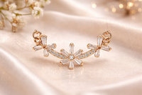 Rose Gold Floral Mangalsutra Necklace