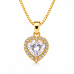 Heart Shape American Diamond Pendant