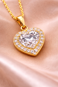 Heart Shape American Diamond Pendant