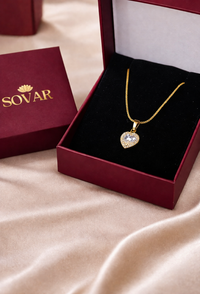 Heart Shape American Diamond Pendant