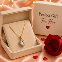 Heart Shape American Diamond Pendant