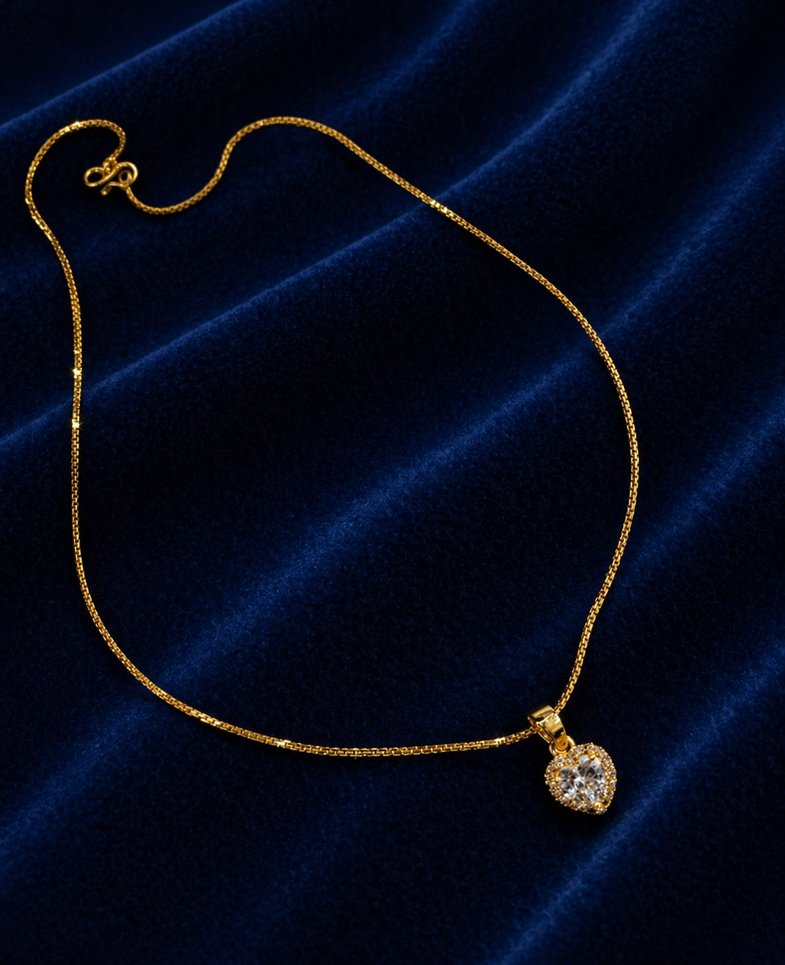 American Diamond Heart Pendant Design (Copy)