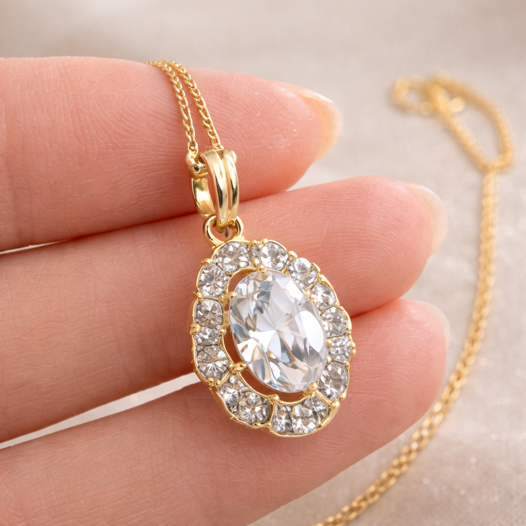 AD Pendant with Earrings & Ring Combo