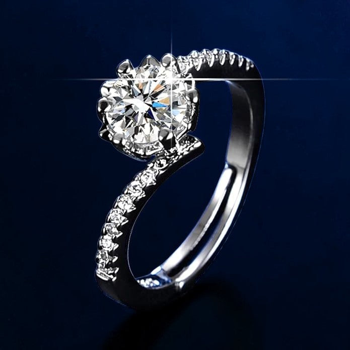 Solitaire CZ Diamond Ring