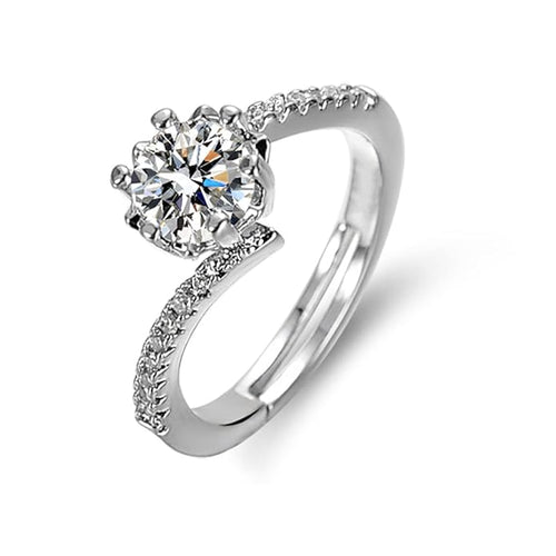 Solitaire CZ Diamond Ring
