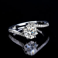 Solitaire CZ Diamond Ring