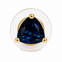 Sovar Midnight Blue Crystal Transparent Stud Earrings
