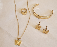 Butterfly Motif Pendant Necklace Combo