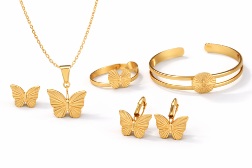 Butterfly Pendant Set Combo