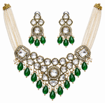 Gold Plated Kundan Choker Necklace Set