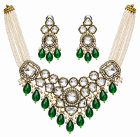 Gold Plated Kundan Choker Necklace Set